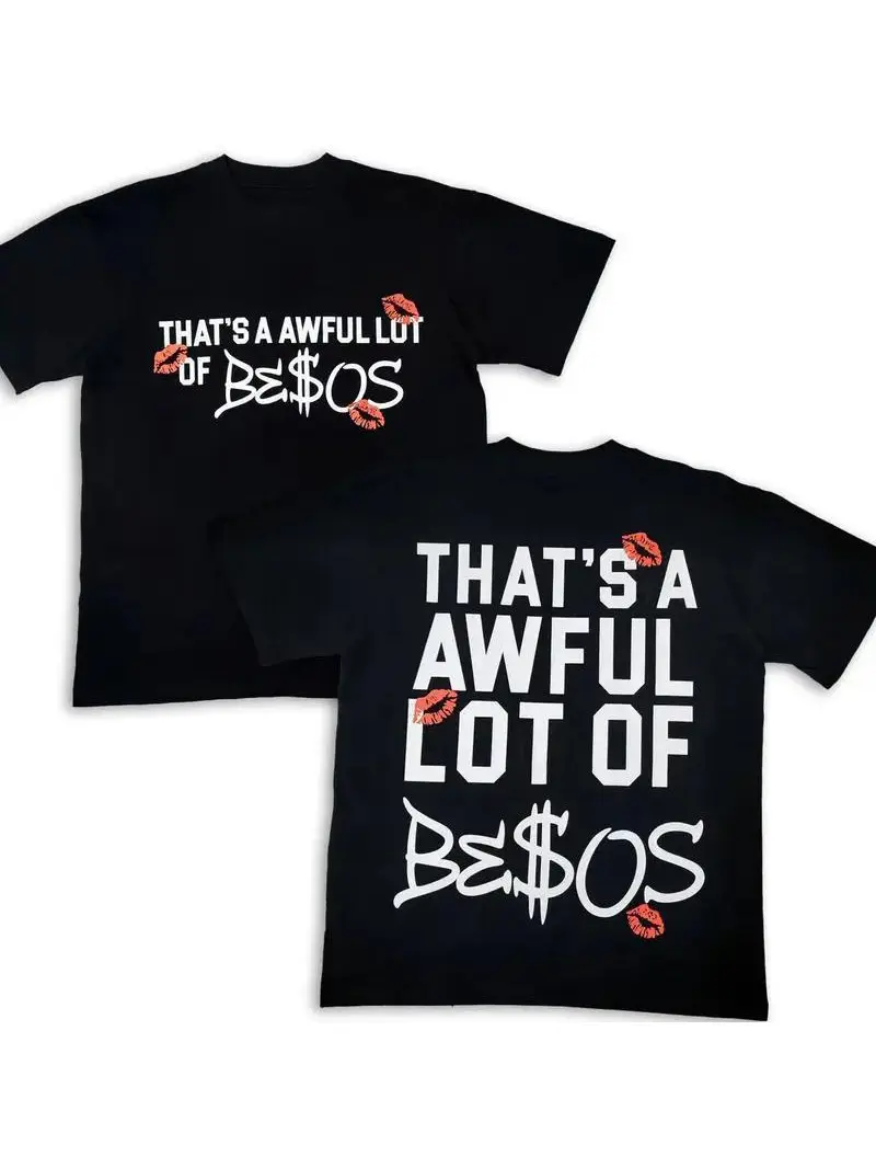 That’s a Awful Lot of Graphic Tee – Playful Kiss Print and Bold Slogan, Unisex Streetwear Statement Tee, Pop Art Urban Fashion grandma's favorite shirt tees 100% Pure Cotton Y2K Streetwear Tee good graphic tees gifts for him Graphic tees mens gift Handmad