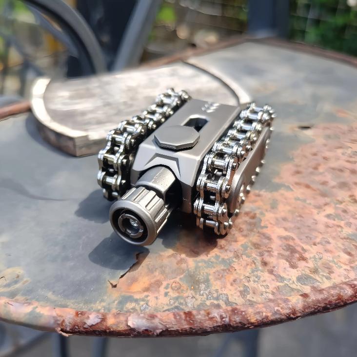 Premium Alloy Military Tank Fidget Toy 360° Rotatable Turret Stress Relief Toy