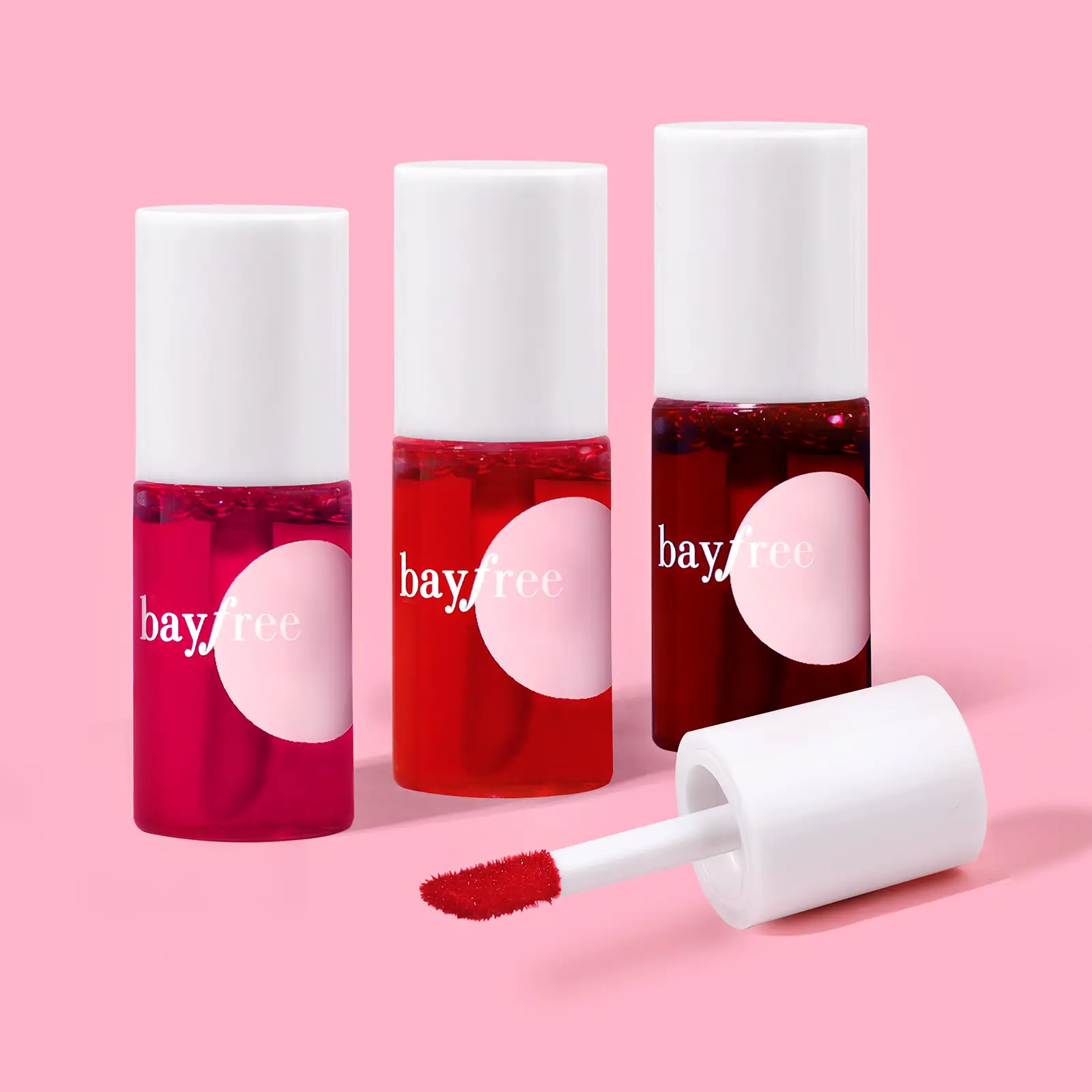 4PCS-bayfree Waterproof Smudge-Proof Lip Stain Set Moisturizing Lip Tint Matte Finish Lip Makeup