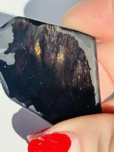 19g Rare Fire Obsidian-Glass Butte, Oregon Gemstone Lapidary Rough Specimen