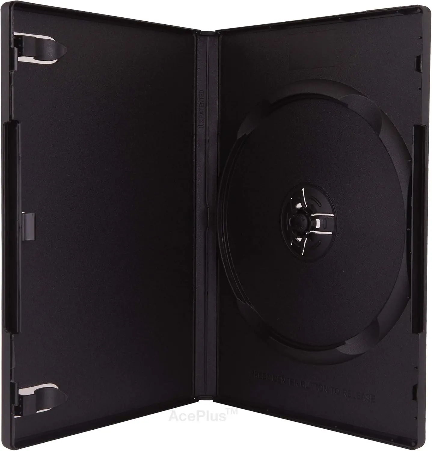 Standard DVD Case 14mm Black Single with Wrap Around Clear Sleeve (10-Pack)