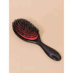 Minimalist Cushion Hair Brush, Detangling Brush for Curly Hair, Portable Travel Hair Comb, Edge Slick Back Styling Brush, Barber Salon Hairdressing Tools & Women Hair Accessories, Back to School & Travel Essentials