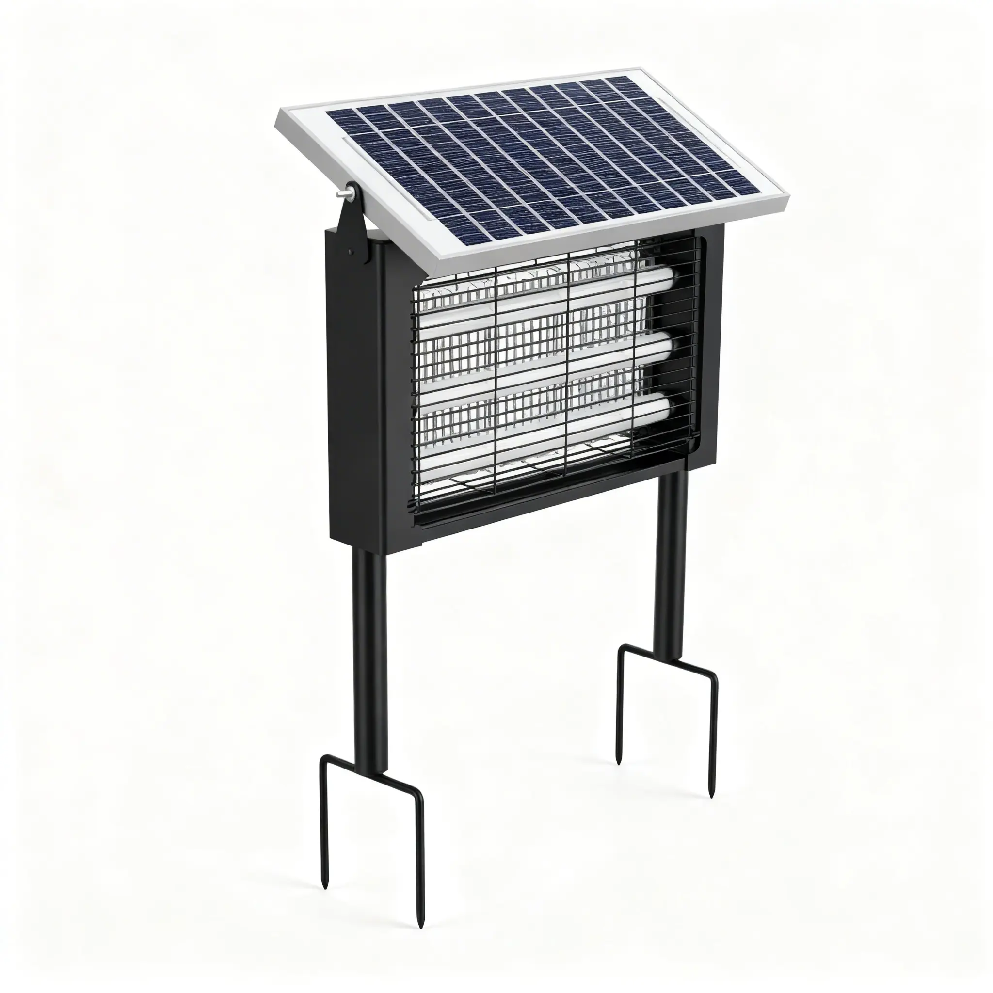 Powerful Large Solar Bug Zapper Outdoor Covers 2000 Sq.ft, Portable Rechargeable High Voltage Mosquito Zapper, Cordless Solar Fly Trap for Patio Garden Backyard RV Camping Pond Pest Control