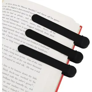 3pcs Automatic Silicone Bookmark - Aesthetic Bookmark for Book Lovers, Clip & Keeper Holder - Ideal for Book Lovers, Teachers, Women, Men