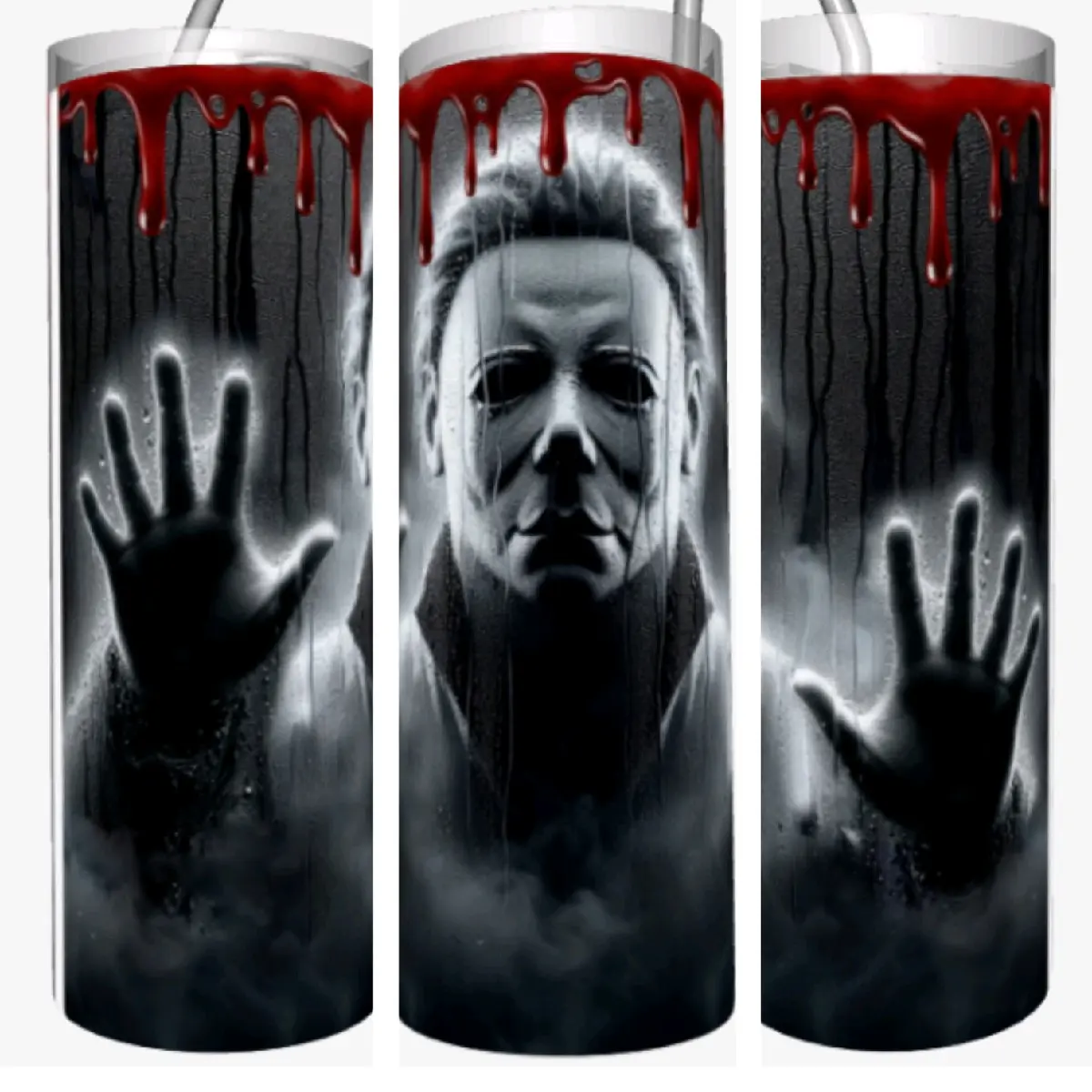 Michael Myers 20oz Sublimation Tumbler - Perfect for Your Beverage Needs - Drinkware, Bottle