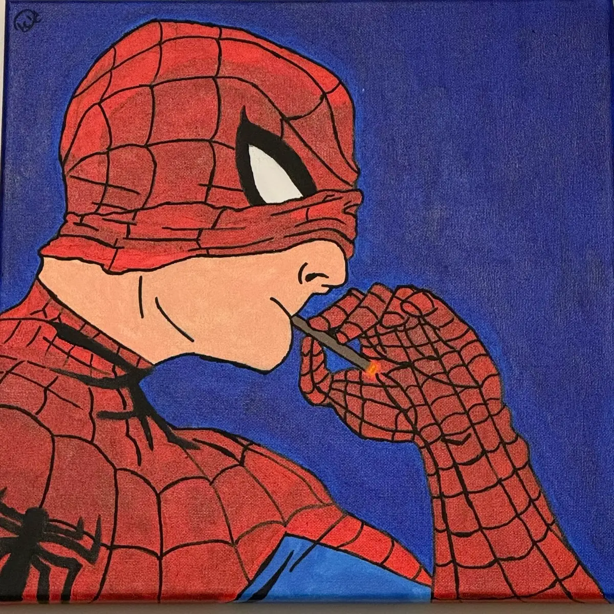 Spider-Man Handmade Acrylic Painting