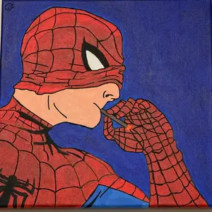Spider-Man Handmade Acrylic Painting