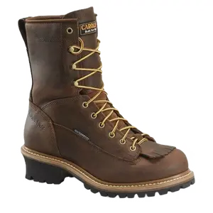 Carolina® Men's Spruce Logger 8" Waterproof Steel Toe Work Boots CA8824
