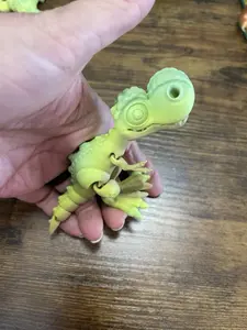 3D Printed Cute Flexy T Rex Dinosaurs Dinosaur USA Made, PLA Articulate Flexi Figurine Animal T-Rex