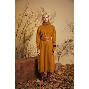 Turtleneck Knit Dress