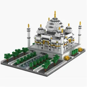 212 MAIN Taj Mahal Architecture Micro Building Blocks Collector Set - ABS Plastic Creative DIY Model Kit for Small Animal Pet Supplies