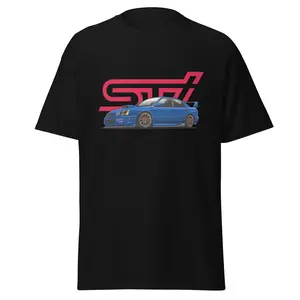Subaru Impreza WRX STI Blue Graphic Car Enthusiasts T-Shirt Sweatshirt Hoodie