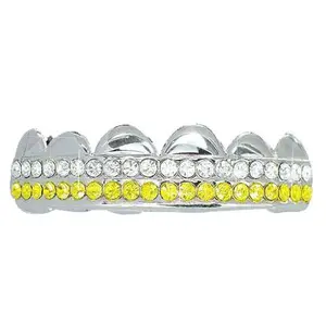 Canary / White Iced Out Hip Hop Grillz
