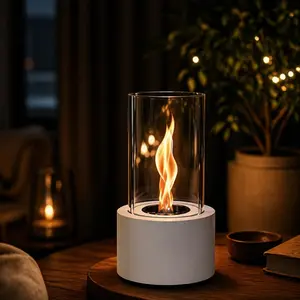 Mini Tabletop Fireplace for Cozy Nights | Smokeless Portable Fire Pit for Indoor & Outdoor Decor