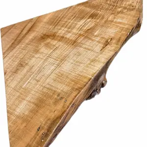 Live Edge Corner Shelf - Natural Wood Finish, Rustic Design, Perfect for Living Room or Bedroom