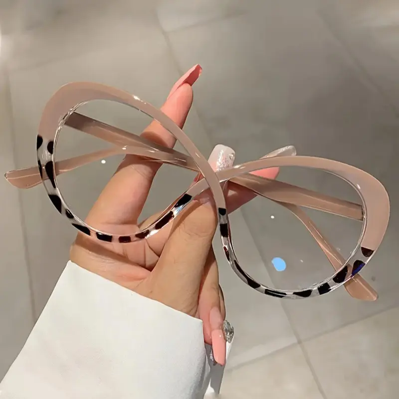 Simple Vintage Classic Eyeglasses Frames for Everyday Use, Casual Stylish Glasses, Trendy Fashion Eyewear for Travel