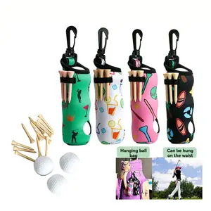 Portable Golf Ball Bag, 1 Count Golf Ball Storage Bag, Golf Accessories for Outdoor Sports, Golf Gift for Men & Women