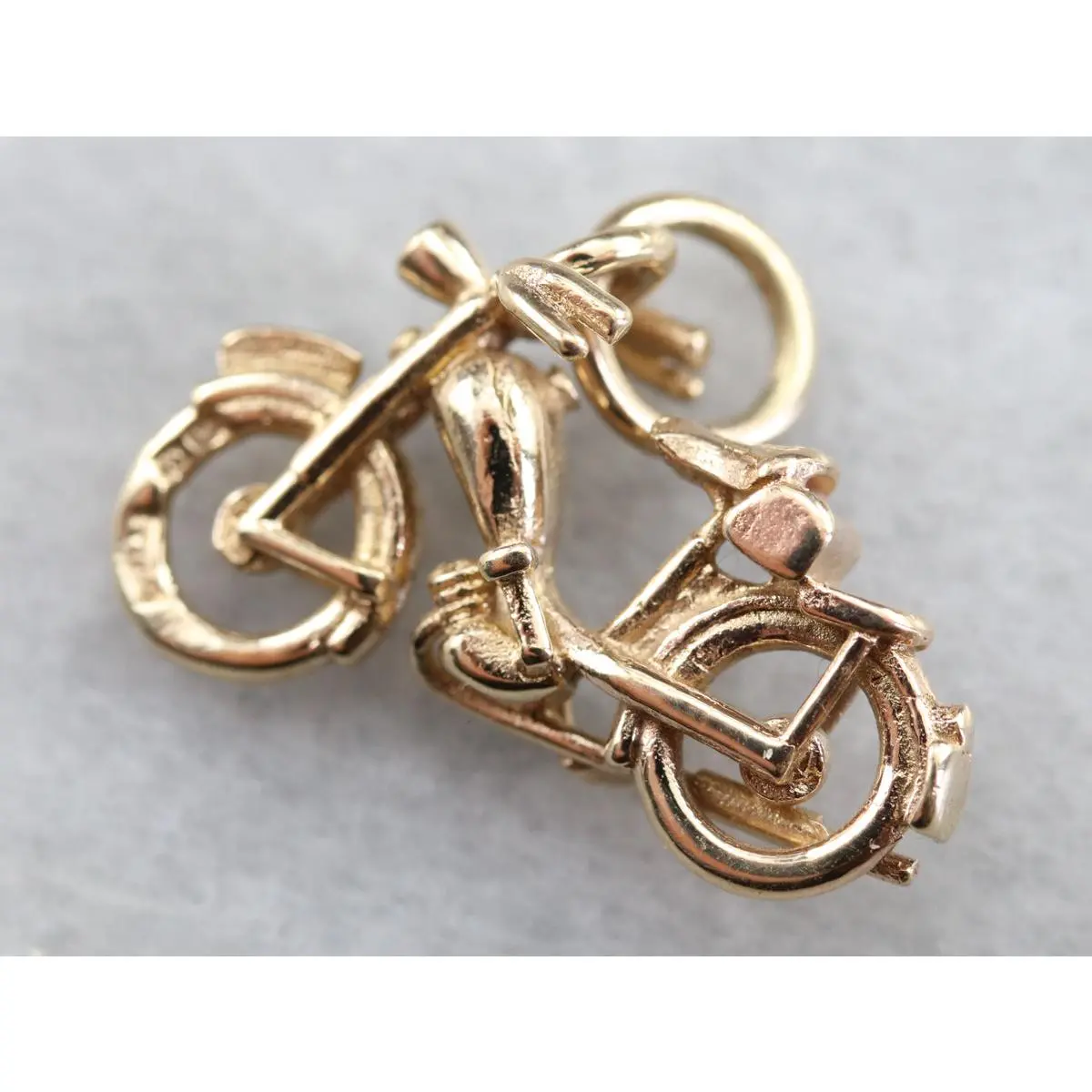 Gold Motorcycle Charm