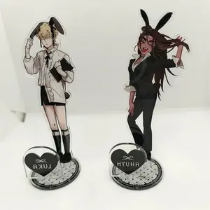 Anime ALIEN STAGE Keychains Pendant Car Key Chain Acrylic Stand MIZI SUA TILL IVAN HYUNA LUKA Fans Gifts Cosplay Accessories