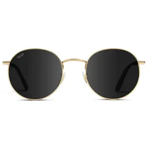 WMP Eyewear Nevada Women's Polarized Round Fashionable Frames Sunglasses - High Quality, Trendy Casual, Stainless Steel Metal Frame, Female Fashion Accessories Eyewear
