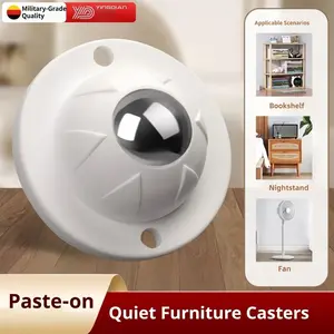 4pcs/8pcs Self-Adhesive Casters, 360° Silent Rolling Wheels, No Drill Installation, Durable Anti-Scratch Removable Rollers