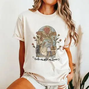 Comfort Colors Cute Retro Tales T-Shirt, Tale As Old As Time Tee, Tales Lovers Tee, Funny Shirt, cuteshirts wizard shirt Top, 90s graphic tees
