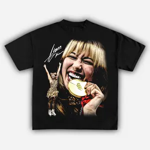 Youth And Adult ALYSA LIU "GOLD" TEE, Winter Olympics 2026 Shirt, Graphic Tees, Unisex Y2K Cotton Tee, Streetwear gift soulja boy outfit gorlock destroyer tshirt tv show 67