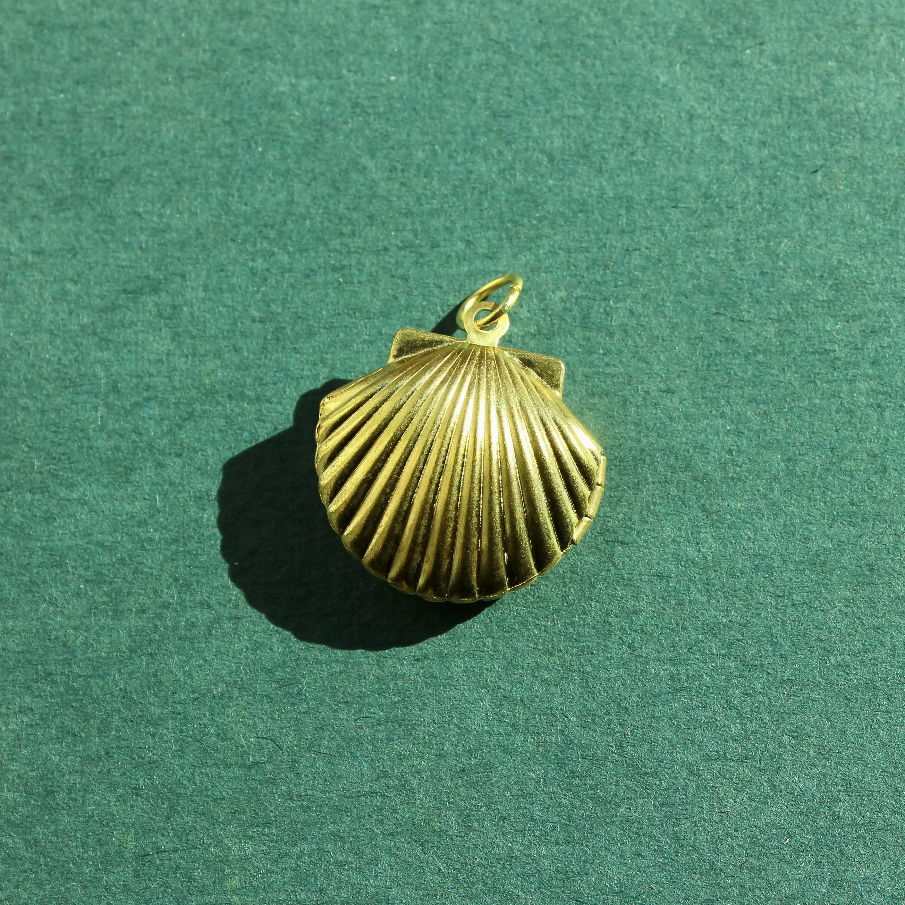 Brass Seashell Locket