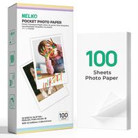 100 Sheets White Stick Paper 