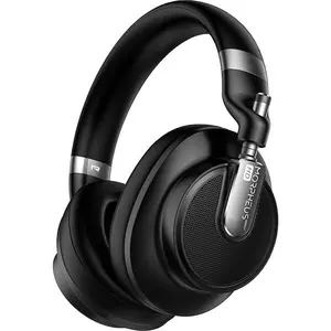 Morpheus APTX 360 Verve HD Sound Hybrid ANC Wireless Noise Cancelling Headset - High Quality Headphones with Kalimba DSP, USB Charging Port, Black Bluetooth Audio for Sports Cycling Leisure Outdoor Recreation