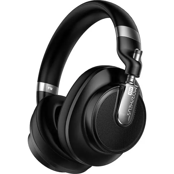 Morpheus APTX 360 Verve HD Sound Hybrid ANC Wireless Noise Cancelling Headset - High Quality Headphones with Kalimba DSP, USB Charging Port, Black Bluetooth Audio for Sports Cycling Leisure Outdoor Recreation