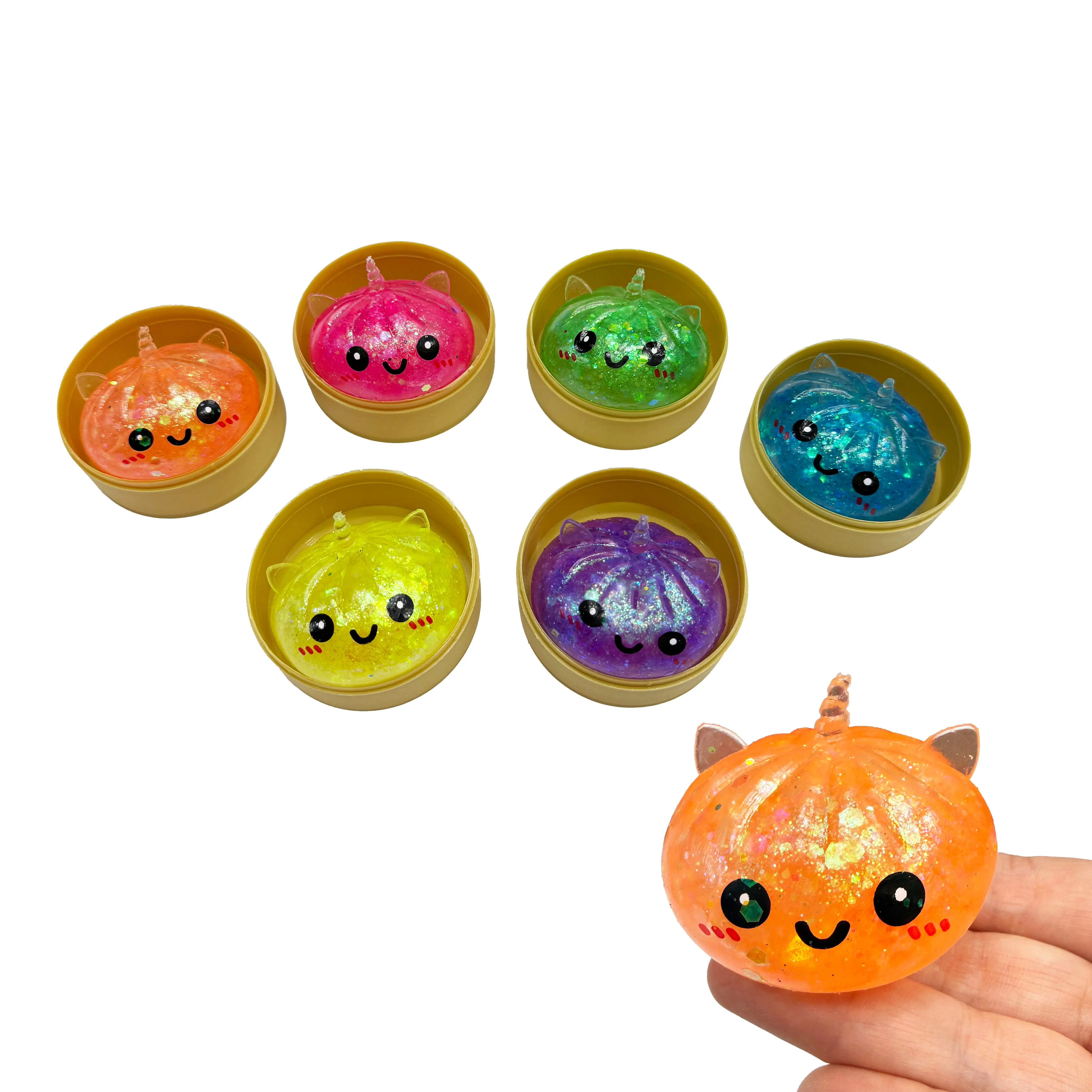 Mini Squishy Unicorn Dumplings with Steamer Basket Mystery Surprise