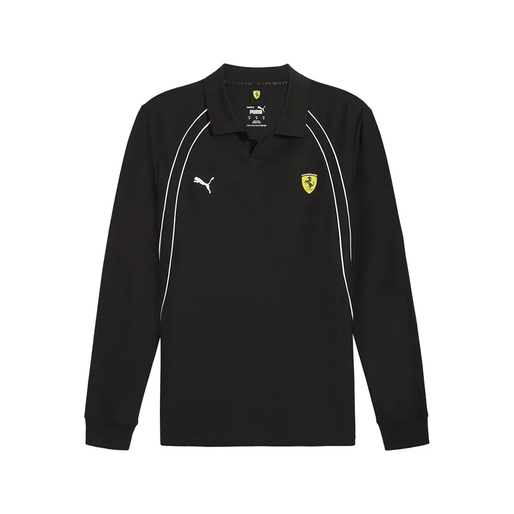 PUMA Mens Scuderia Ferrari Race Long Sleeve Shirt Casual Casual - Black