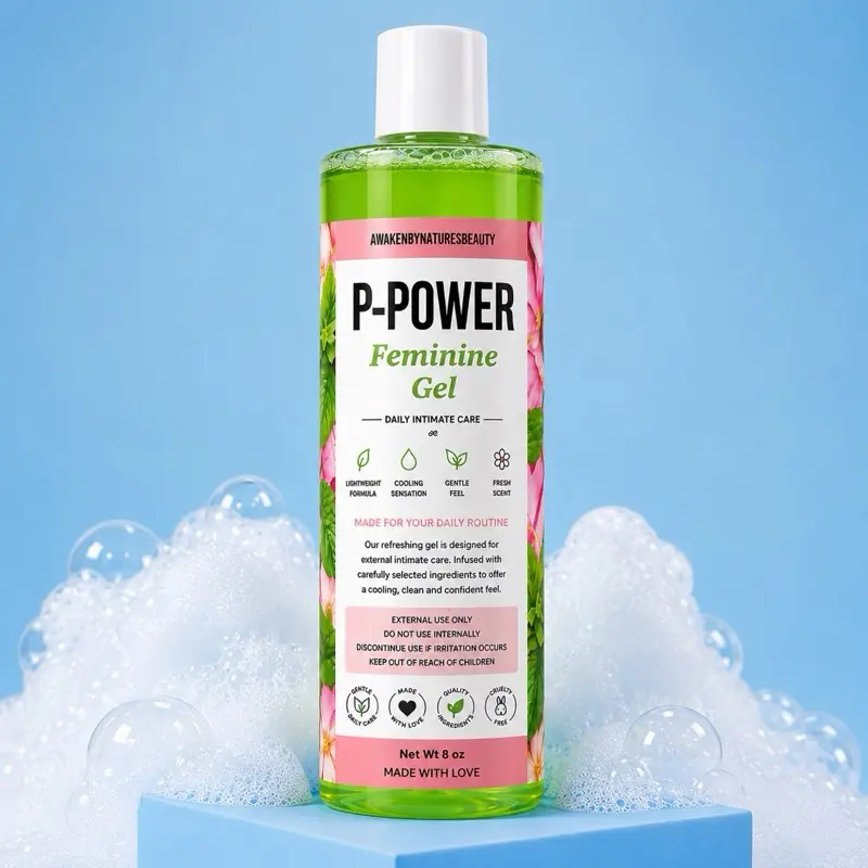 PPower Clove Feminine Gel - Gentle Body Wash for All Skin Types - Body Care