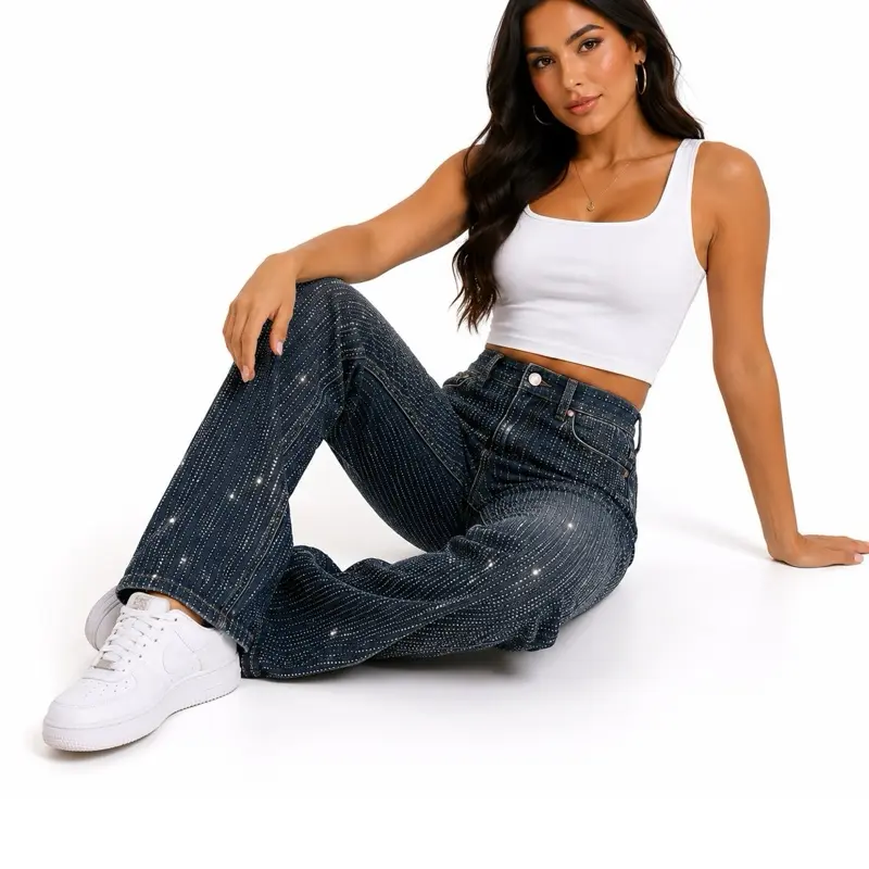 Pantalones con brillos