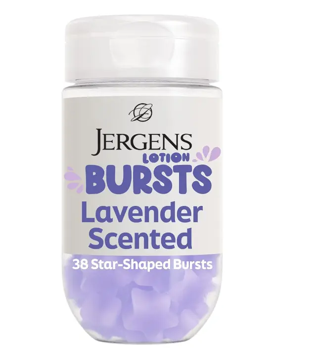 Jergens Lavender Lotion Bursts, Squishy Star-Shaped Moisturizer Bursts, 38 Ct Jergens Lavender Lotion Bursts, Squishy Star-Shaped Moisturizer Bursts, 38 Ct