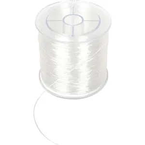 Clear Elastic String for Bracelets,0.8 mm 607   Making Beading Thread, Transparent Stretchy Bracelet String