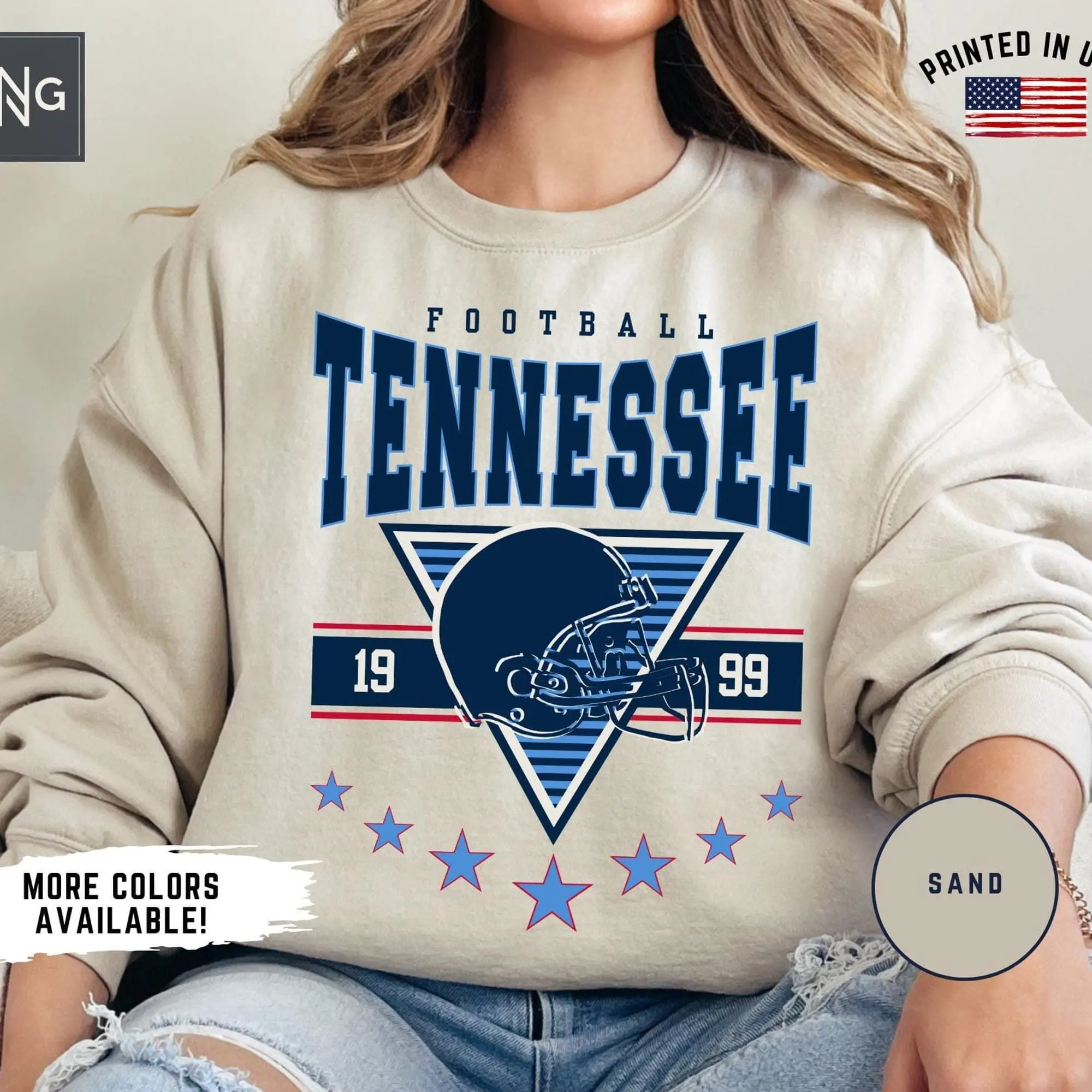 Tennessee Football Sweatshirt, Titan Football Gameday Sweatshirt, Tennessee Football Shirt, Tennessee Sports Fan, Vintage Titan Football