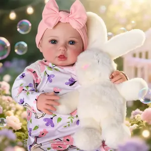 BABESIDE Lifelike Reborn Baby Dolls 20Inch Fabric body+vinyl limbs Real Life Baby Dolls with Toy Accessories For kids Age 3+ Suitable gifts for Mother's Day Valentine'sDay Children's Day & Christmas