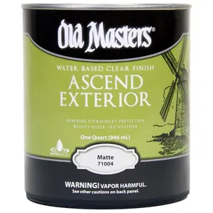 212 MAIN Old Masters 7860273 1 Qt. Ascend Exterior Water-Based Matte Finish - Car Paint Care Exterior Finish, Matt