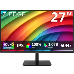 Z-Edge 27-inch 4K Monitor 60Hz Refresh Rate IPS Ultra HD 3840x2160 U27P4K PC Monitor Gaming 100% sRGB HDMI x 2 and DP x 2