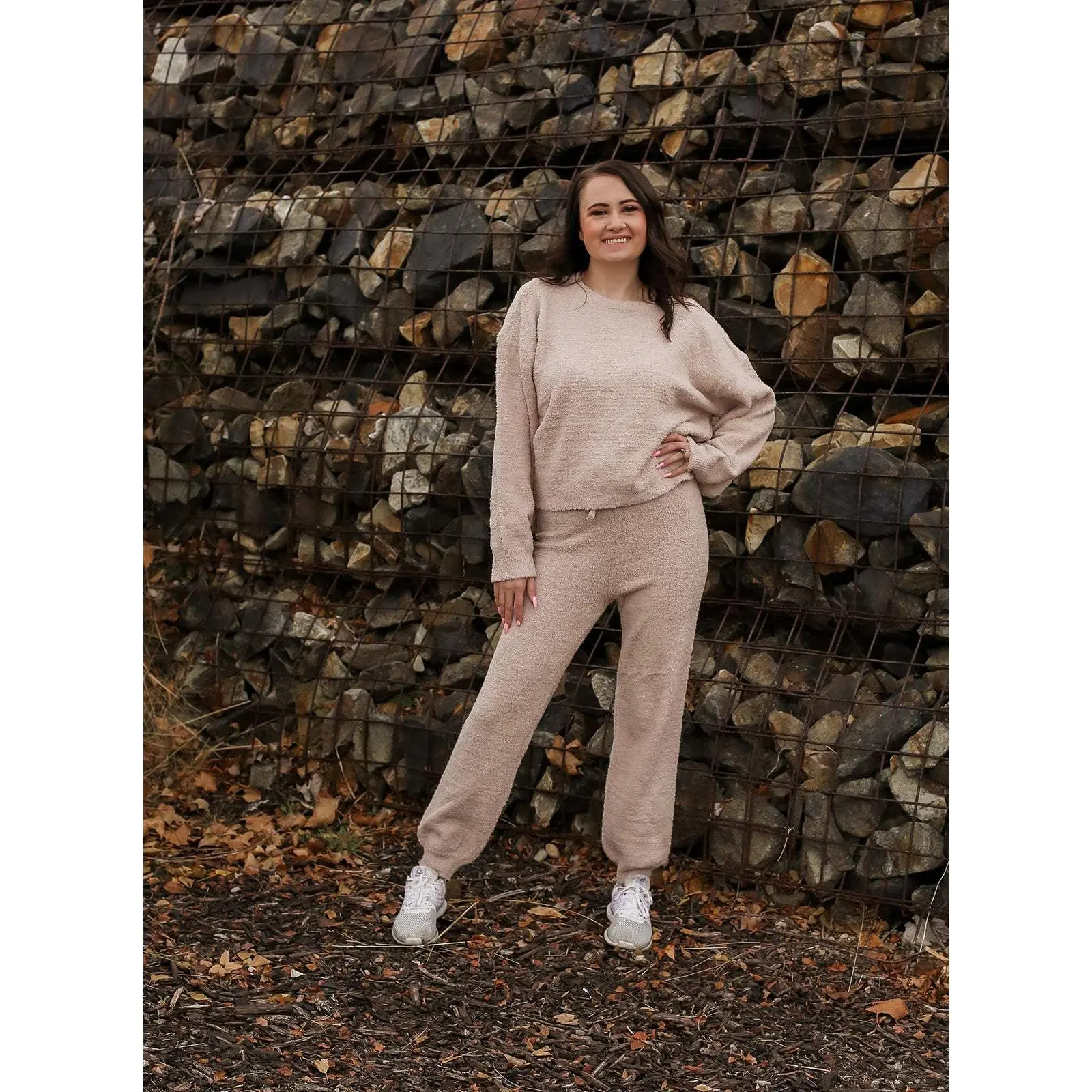 TEDDY SOFT JOGGERS // TAUPE
