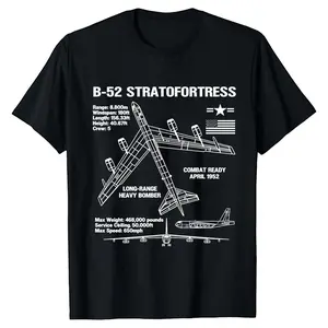 B-52 Stratofortress — Hercules Bomber Blueprint, 100% Cotton Unisex T-Shirt
