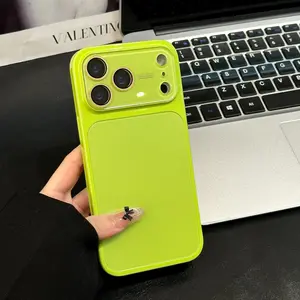 High Appearance Simple Solid Color Matte Phone Case for IP17 Pro Max with Built-in Lens Film Compatible with IP16/15/14 Pro Max