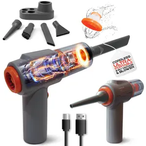 Pocket Vac Pro Cordless Handheld Car Vacuum & Air Blower | 2X Suction Power,  USB-C Rechargeable, Pet Hair Remover, Compact Mini Vacuum Cleaner with Attachments, HEPA Filter, Lightweight Auto Interior Detailing & Home Cleaning Tool - Perfect Gift Idea