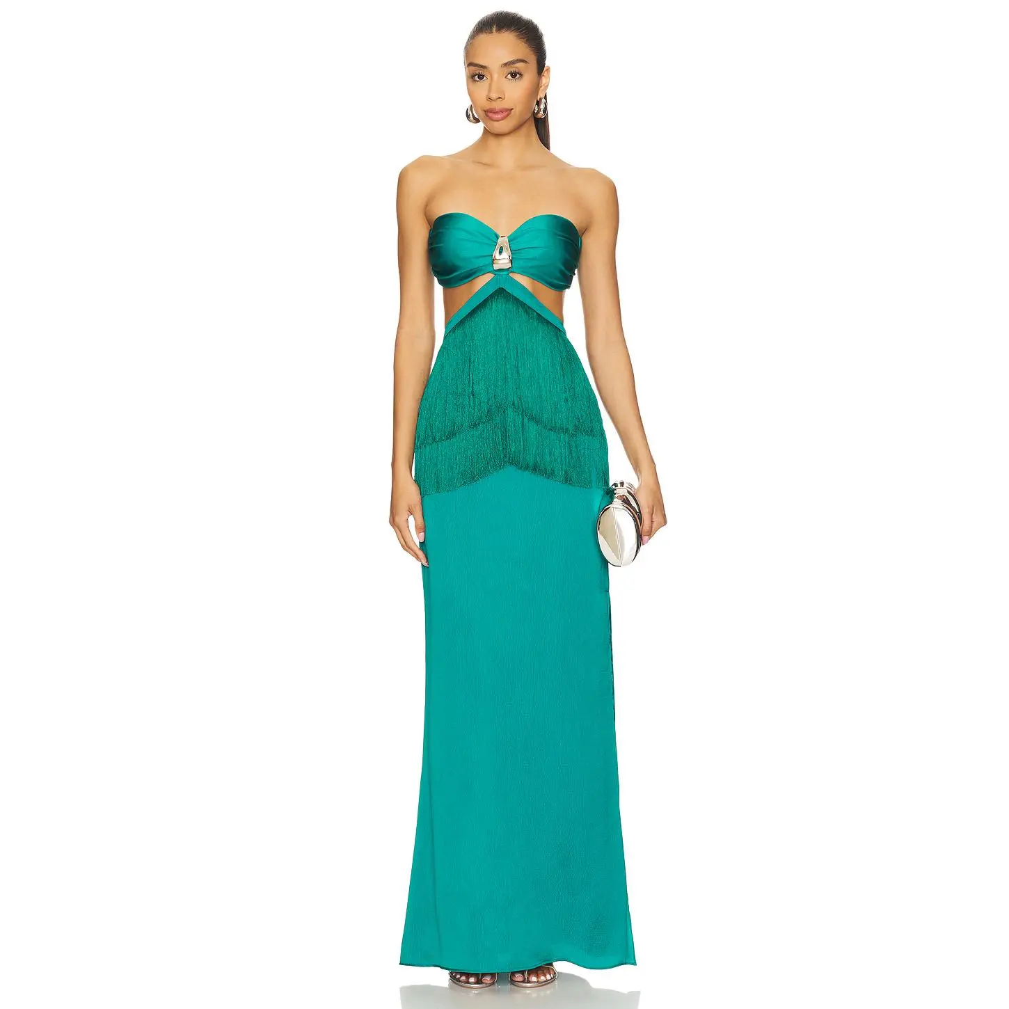 Baobab Dua Dress in Emerald Green