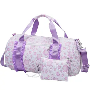 2pcs Oxford-cloth Travel Tote Bag Set for Women, Lightweight Weekender Duffel, Ideal for Carry-On, Overnight Trips, Gym, Daily Commute, Crossbody Bags