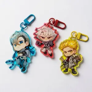 3 ops Gachiakuta Acrylic Keychain, Rudo - Enjin - Zanka Bag Charm Gifts for Anime Fans