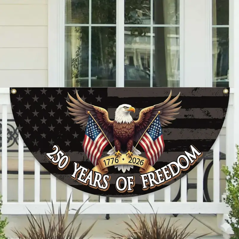 Bandiera Hot Leathers Freedom Bald Eagle – 91x152 Cm, Poliestere, Con Fori Metallici, Aquila Calva Con Frecce E Bandiera Americana - 3