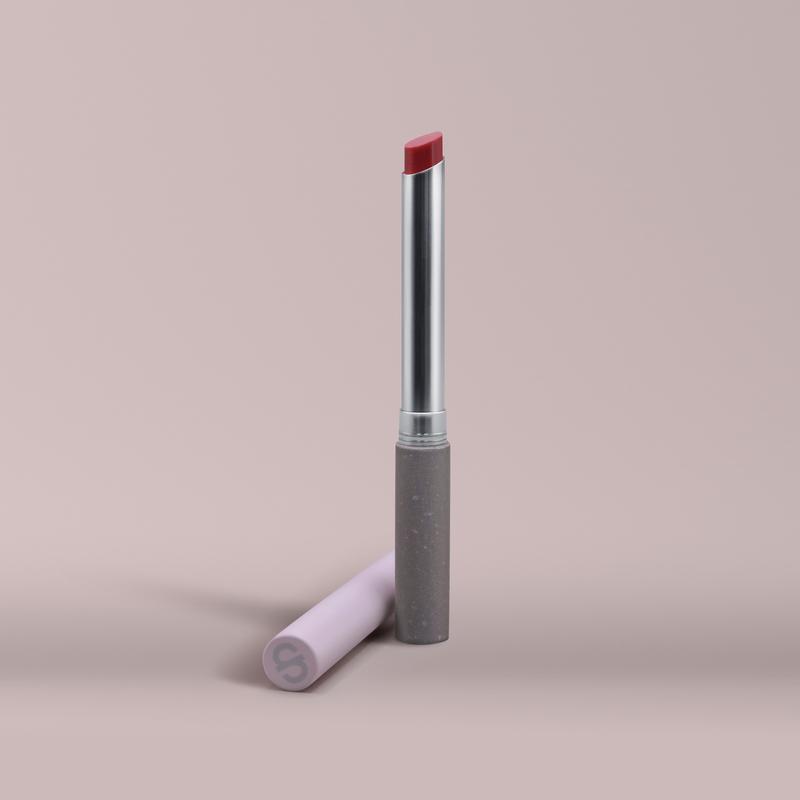 Ultra-slim Refillable Lipstick with Squalane Jojoba Seed Oil Shea Butter Vitamin E Cooling Sensation Lightweight Hydrating Balm for Continuous Moisture and Glossy Finish